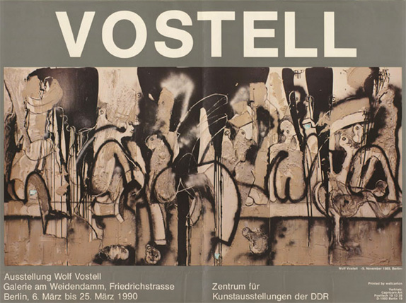 Wolf Vostell. Març 1990. Galerie am Widendamm, Berlín.